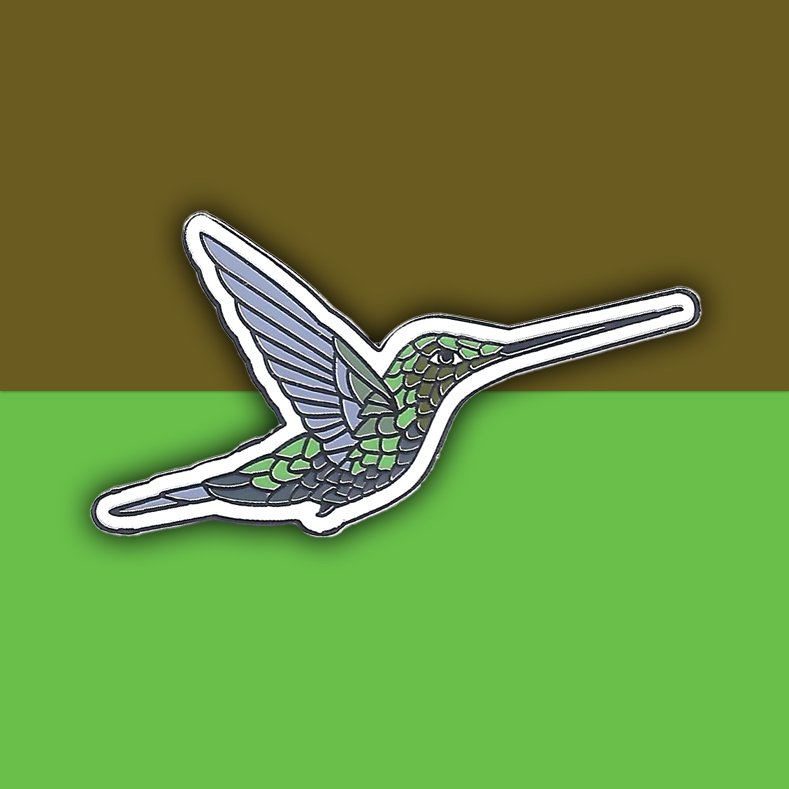 Sword-billed Hummingbird - Enamel Pin