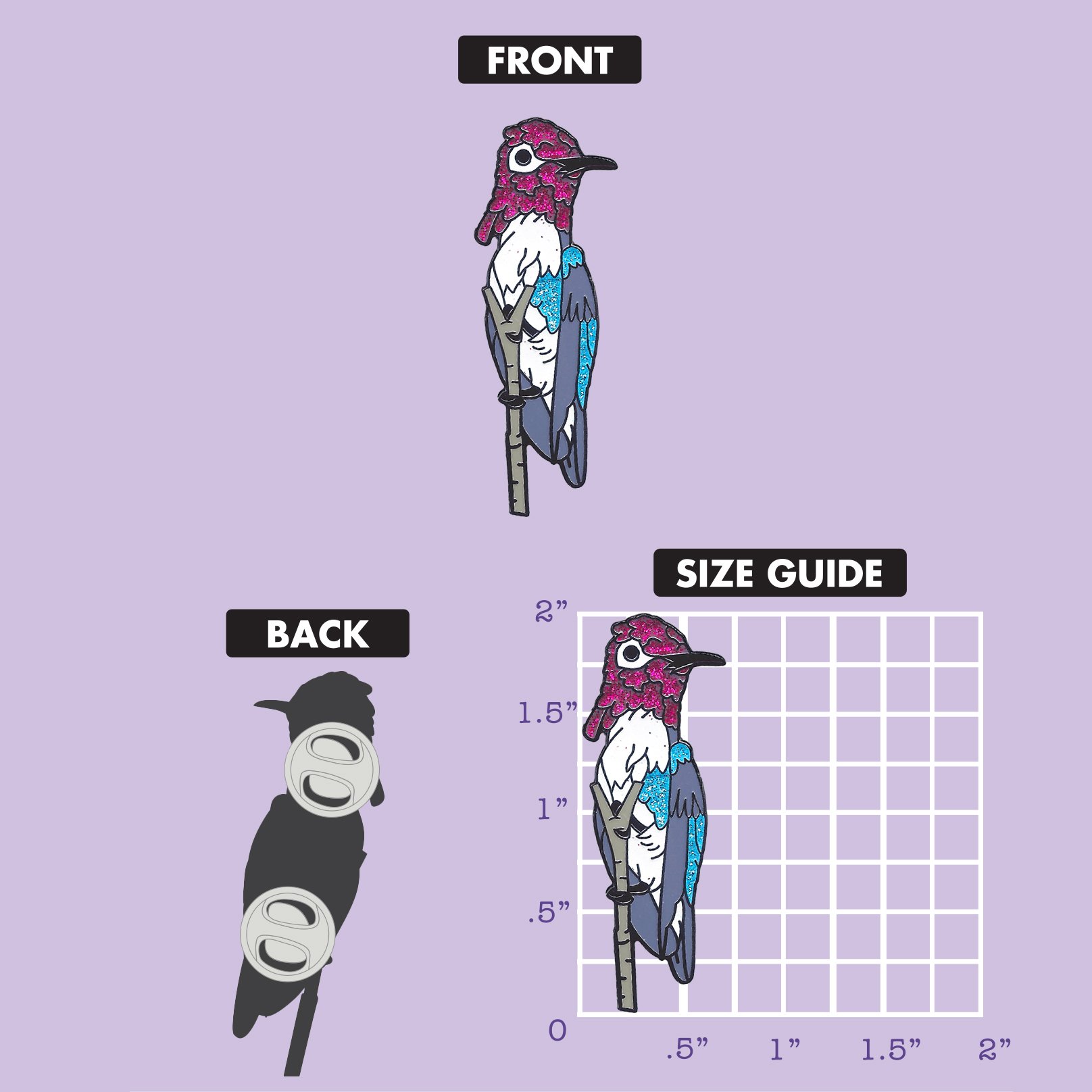 Bee Hummingbird GLITTER size chart.jpg