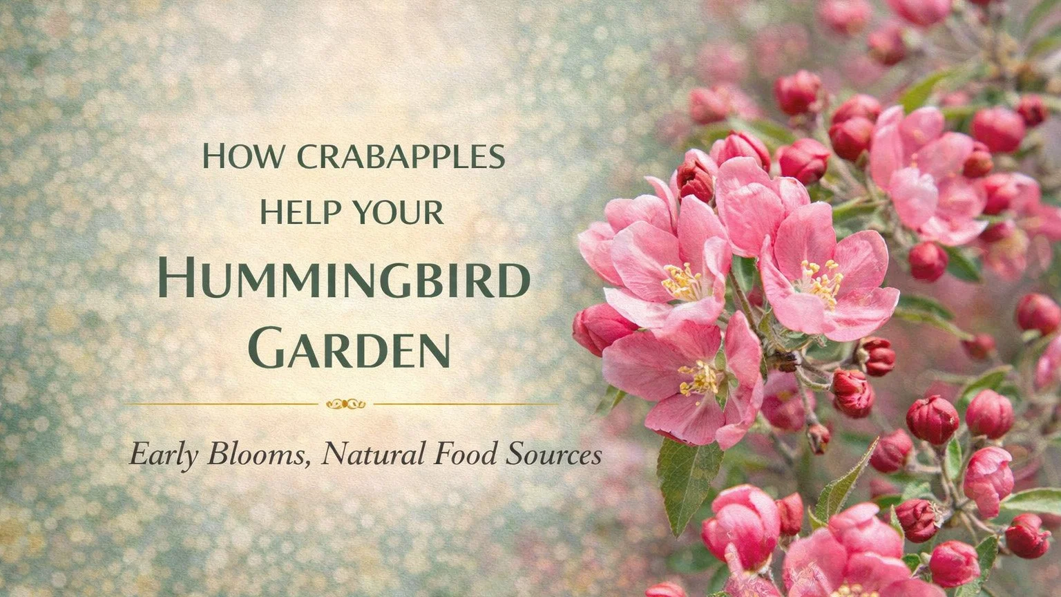 How Crabapples Help Your Hummingbird Garden
