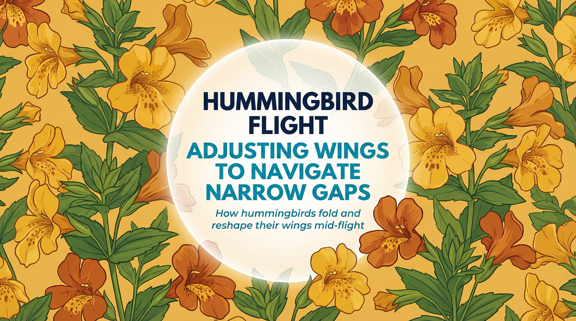 Hummingbird Flight: Adjusting Wings to Navigate Narrow Gaps