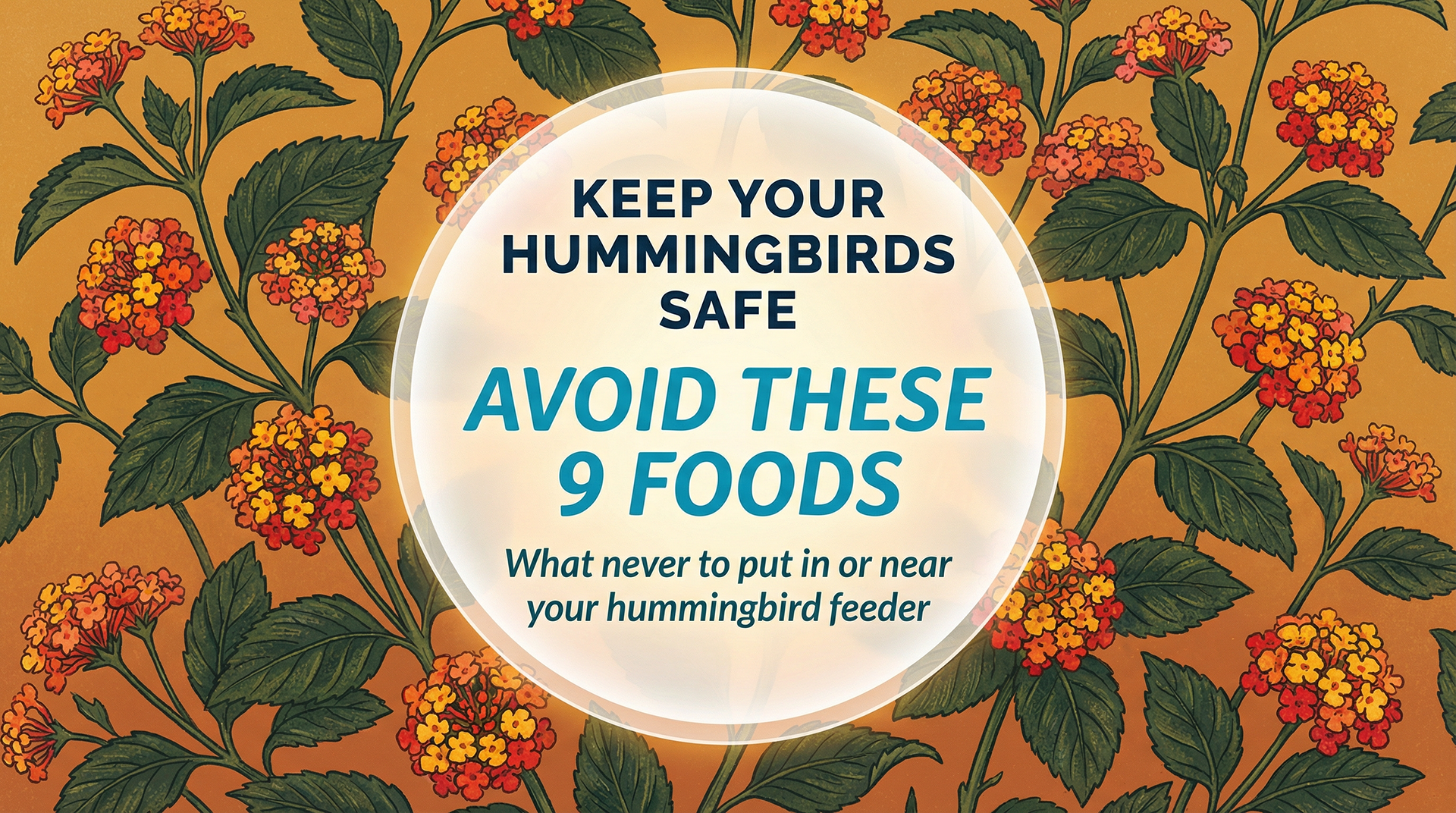 Keep Your Hummingbirds Safe: Avoid These 9 Foods