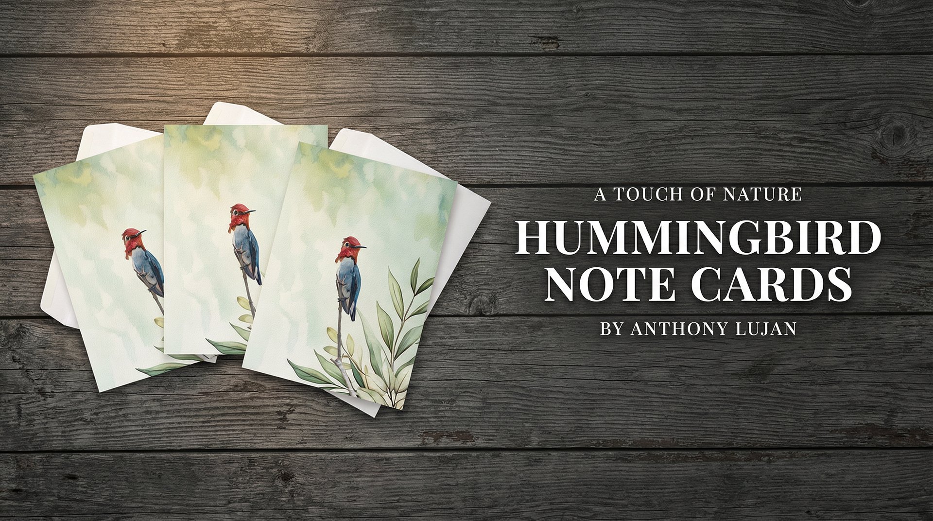 Hummingbird Note Cards: A Touch of Nature, A Message from the Heart