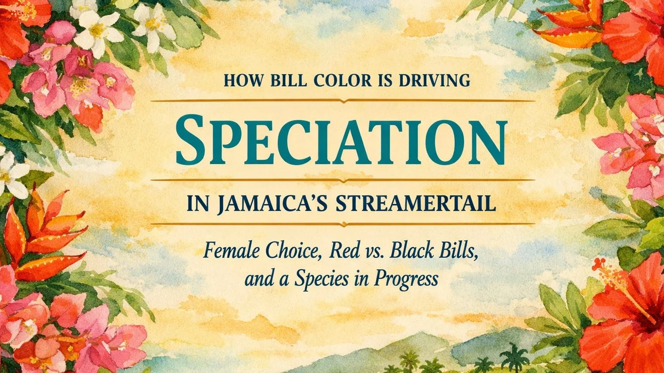 How Bill Color Is Driving Speciation in Jamaica’s Streamertail Hummingbirds