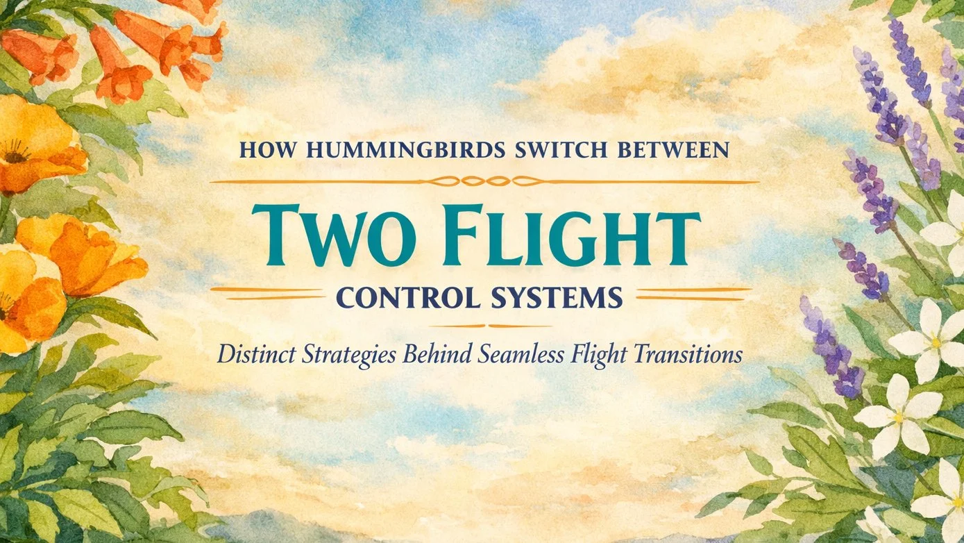How Hummingbirds Switch Between Two Flight Control Systems