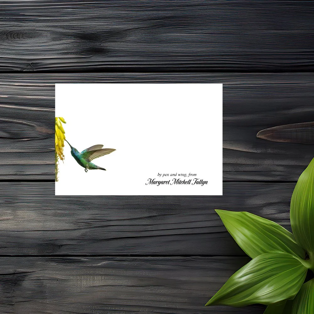 Set of 6 Personalized Note Cards