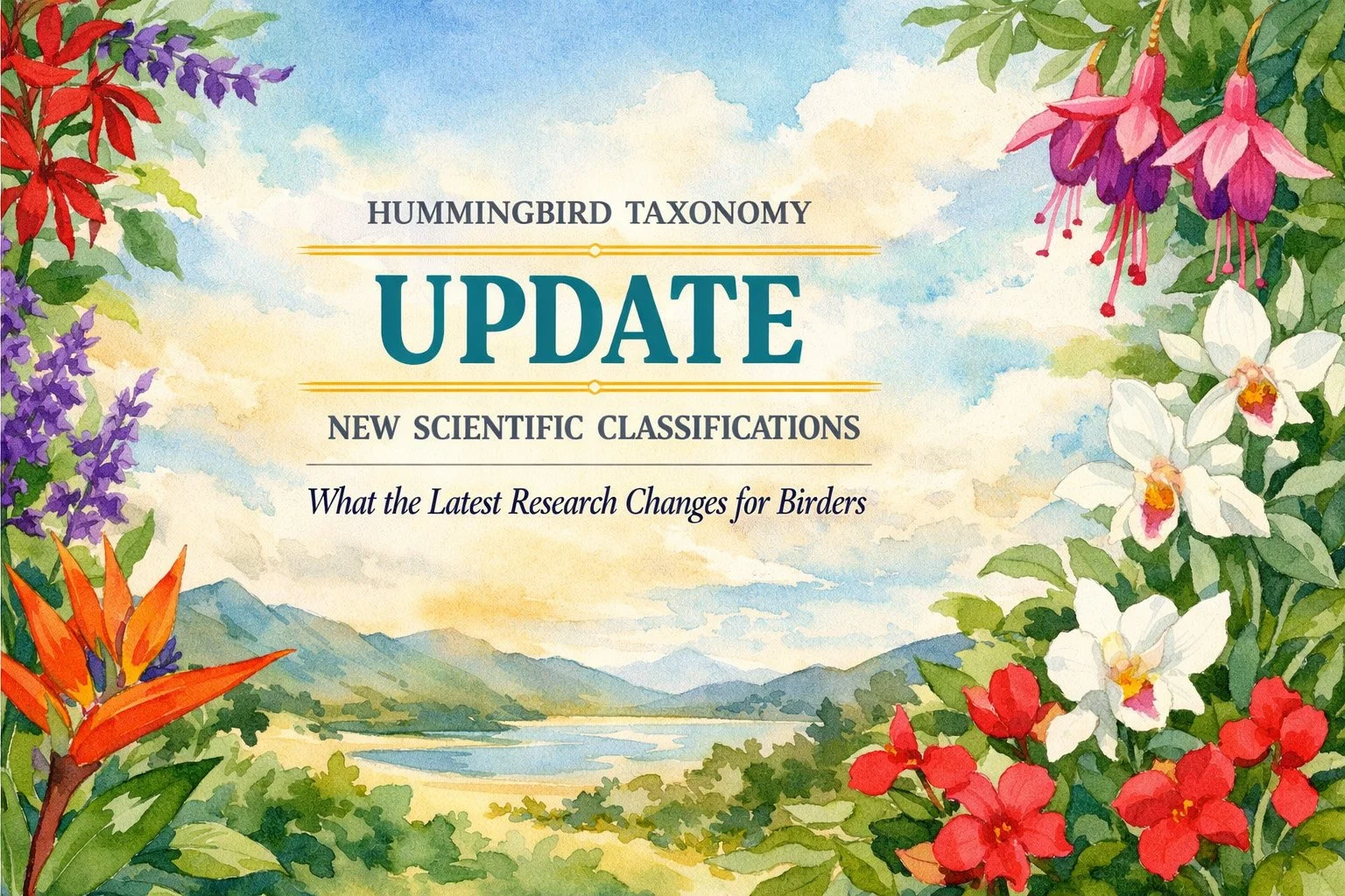 Hummingbird Taxonomy Update: New Scientific Classifications