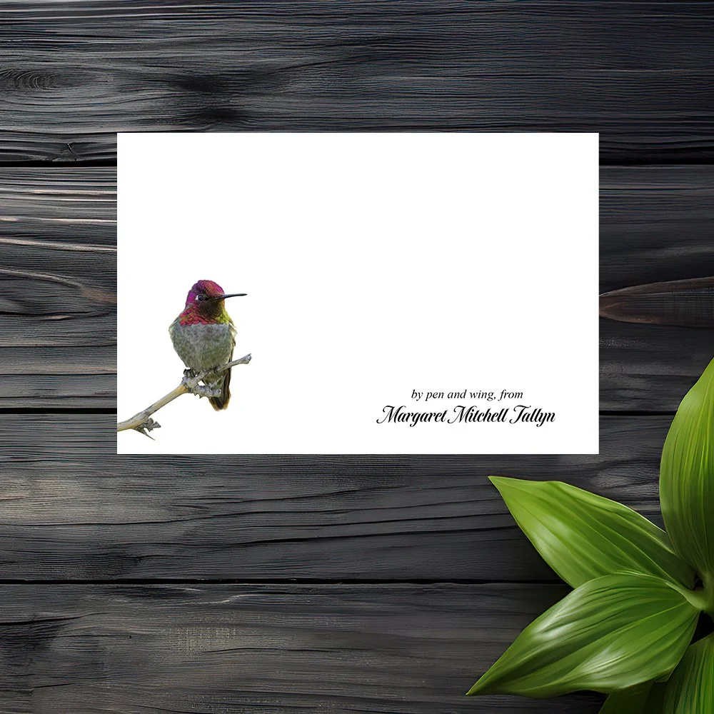 Set of 6 Personalized Note Cards