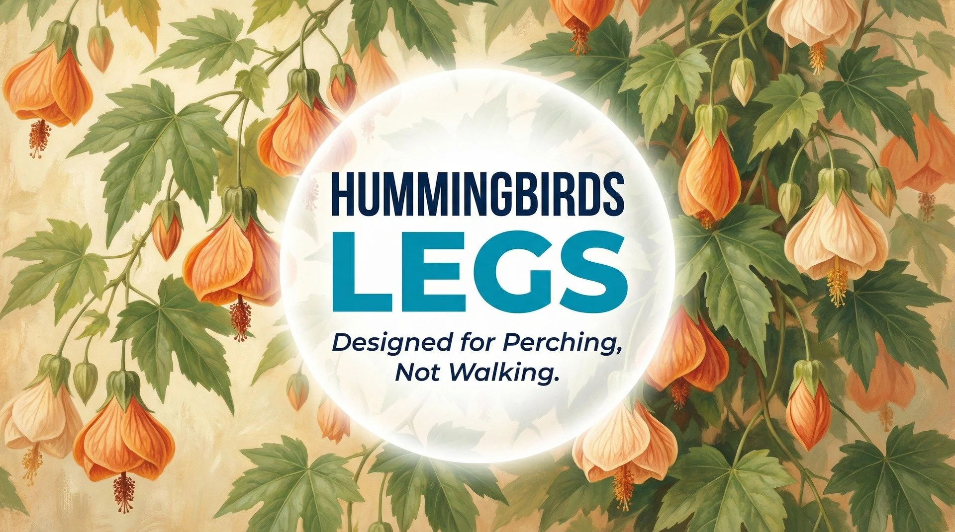 Hummingbirds' Legs: Designed for Perching, Not Walking