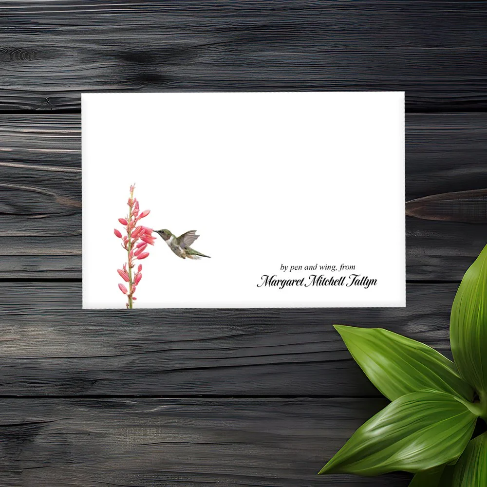 Set of 6 Personalized Note Cards