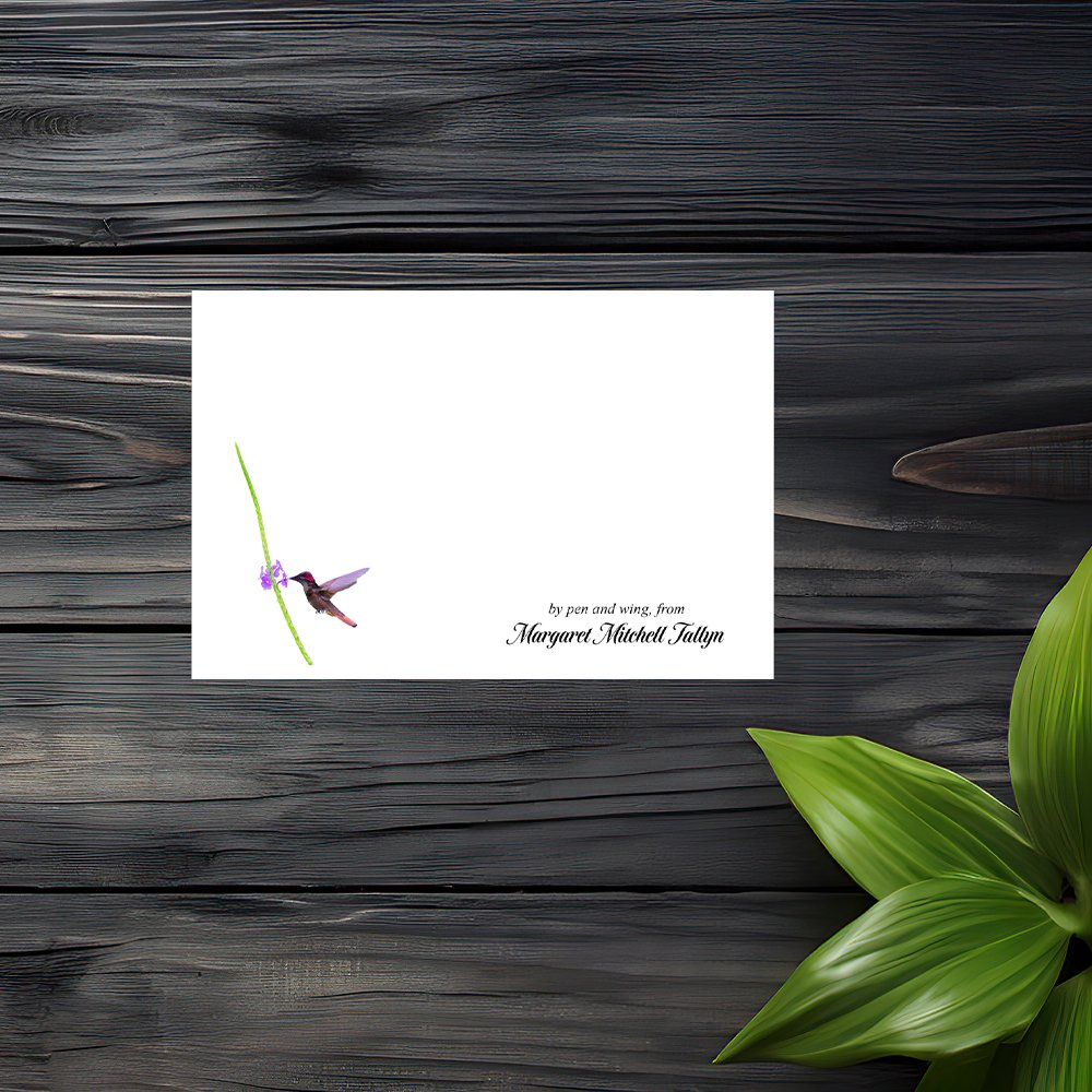 Set of 6 Personalized Note Cards