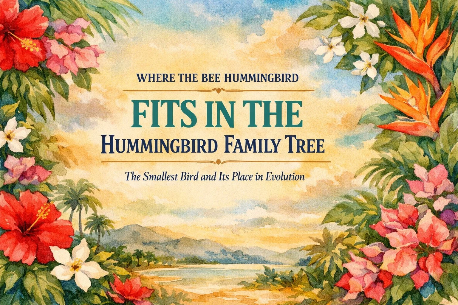 Where the Bee Hummingbird Fits in the Hummingbird Family Tree