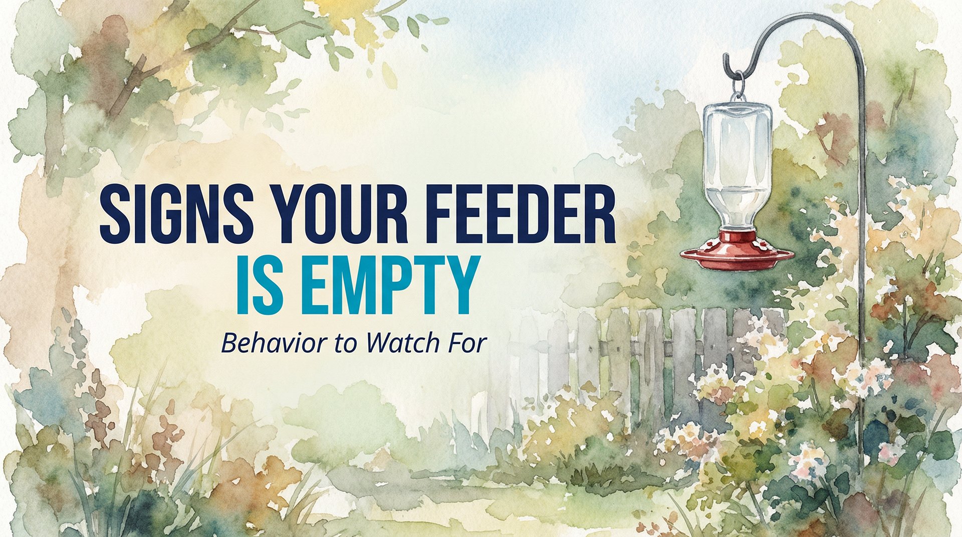 Signs Your Hummingbird Feeder is Empty: Behavior to Watch For