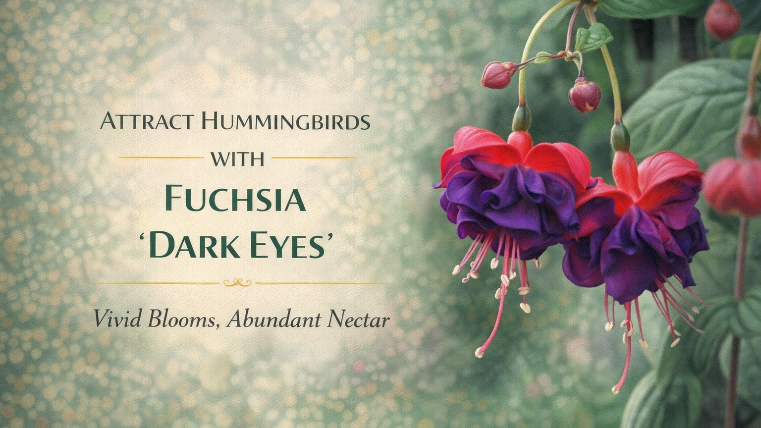 Attract Hummingbirds with Fuchsia 'Dark Eyes'