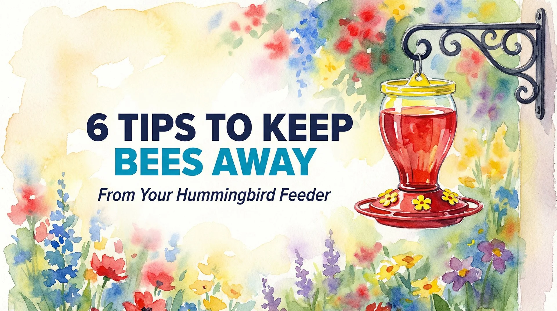 6 Tips to Keep Bees Away from Hummingbird Feeders