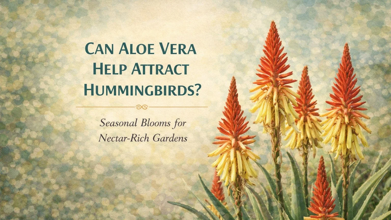 Can Aloe Vera Help Attract Hummingbirds?