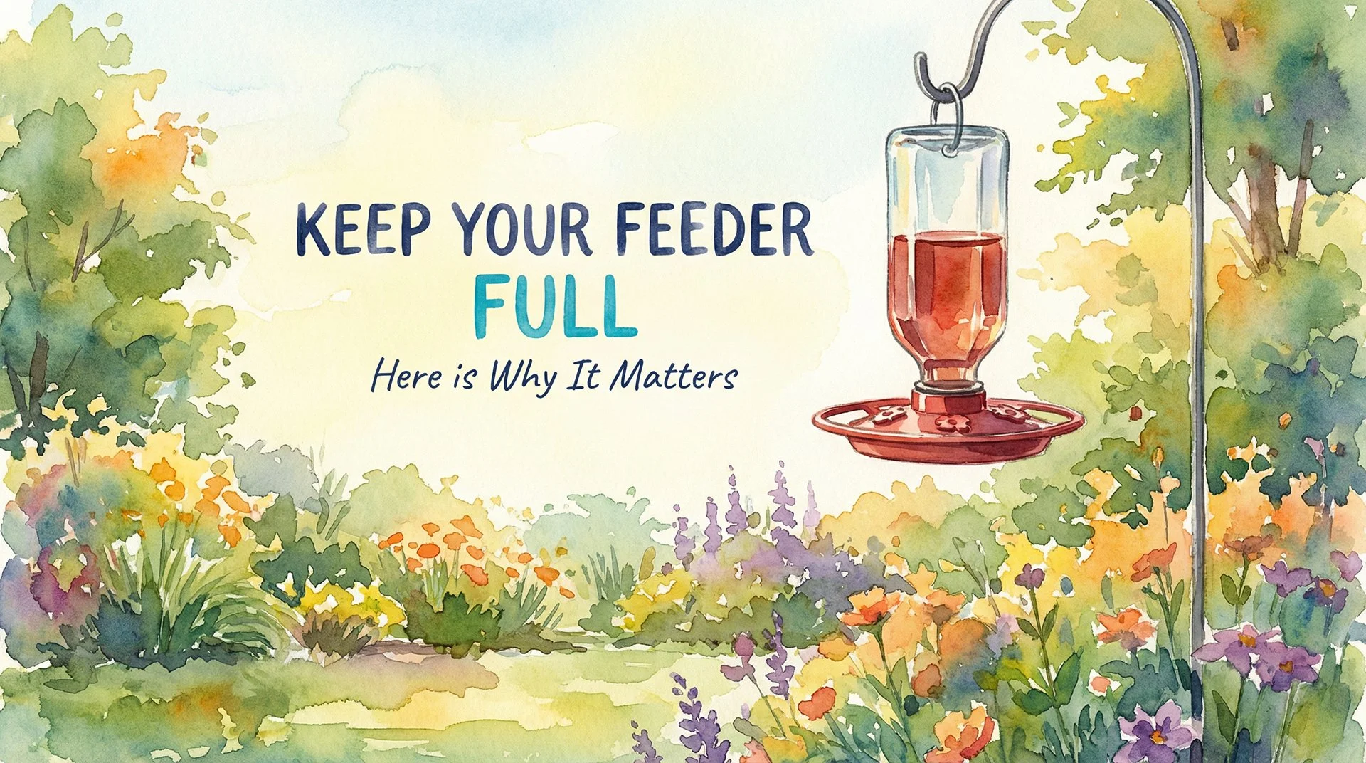 Keep Your Hummingbird Feeder Full: Here’s Why
