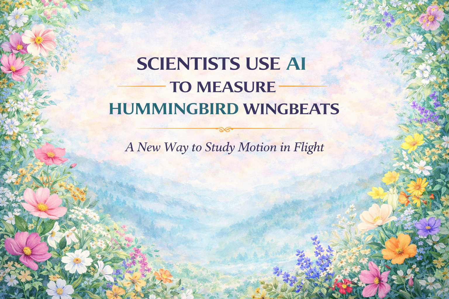 Scientists Use AI to Measure Hummingbird Wingbeats