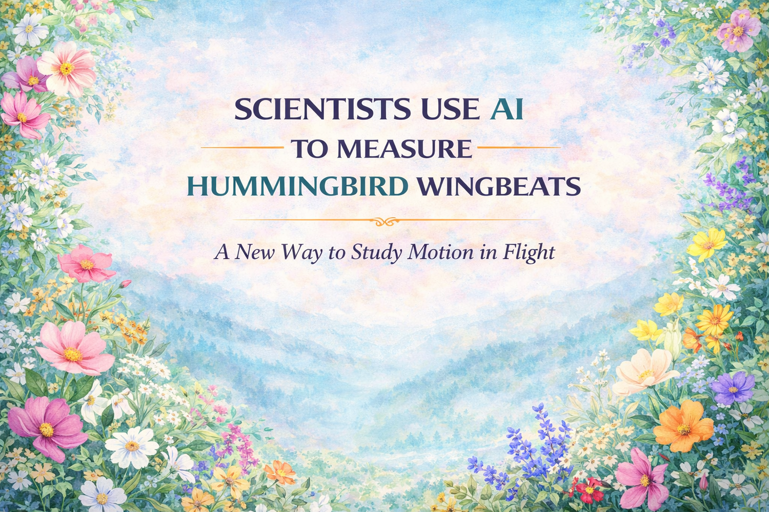Hummingbird Flying Graph Scientists Use AI to Measure Hummingbird Wingbeats — Anthony Lujan