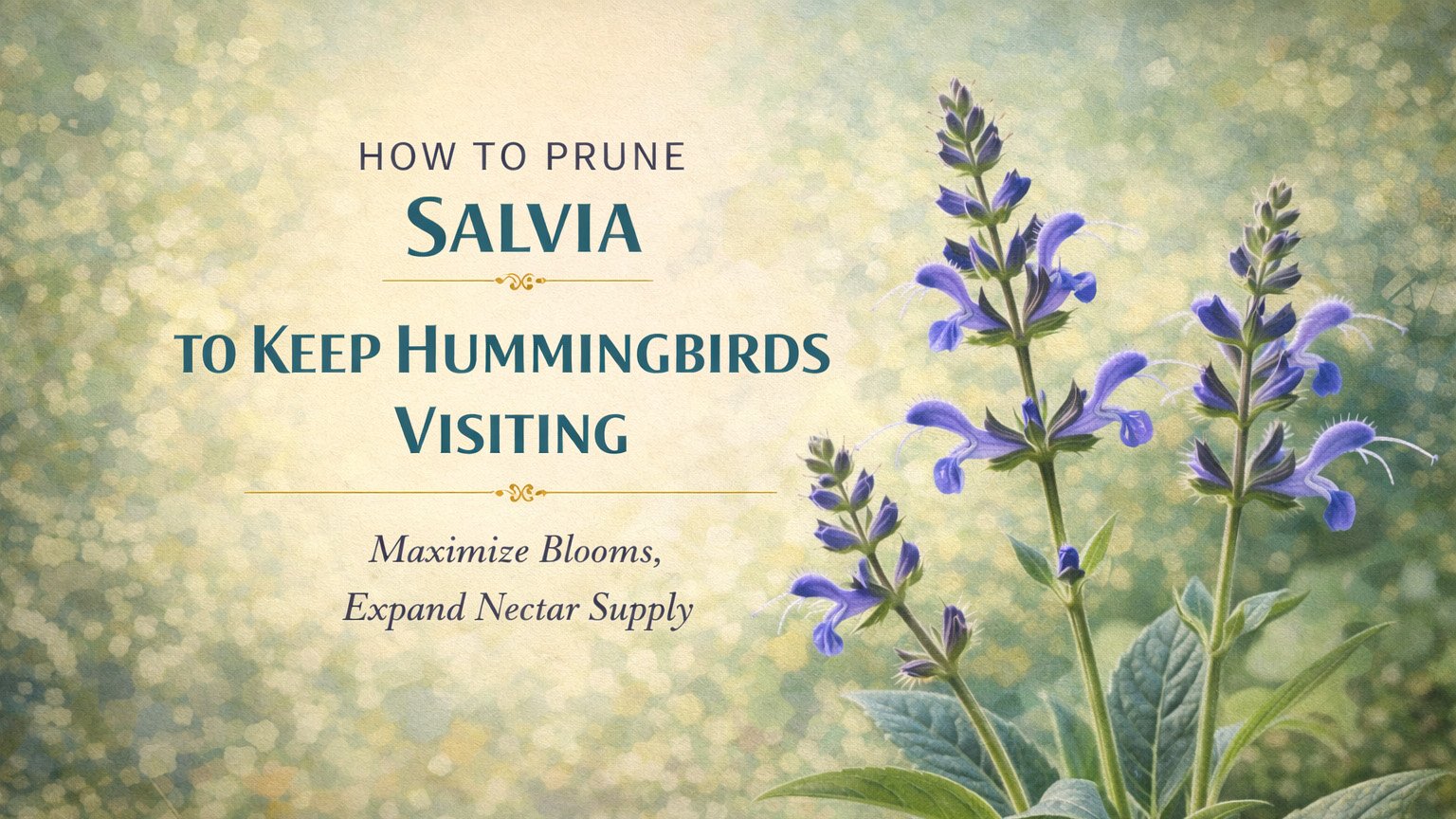How to Prune Salvia to Keep Hummingbirds Visiting