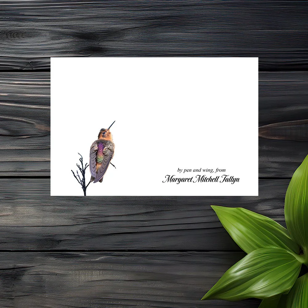 Set of 6 Personalized Note Cards
