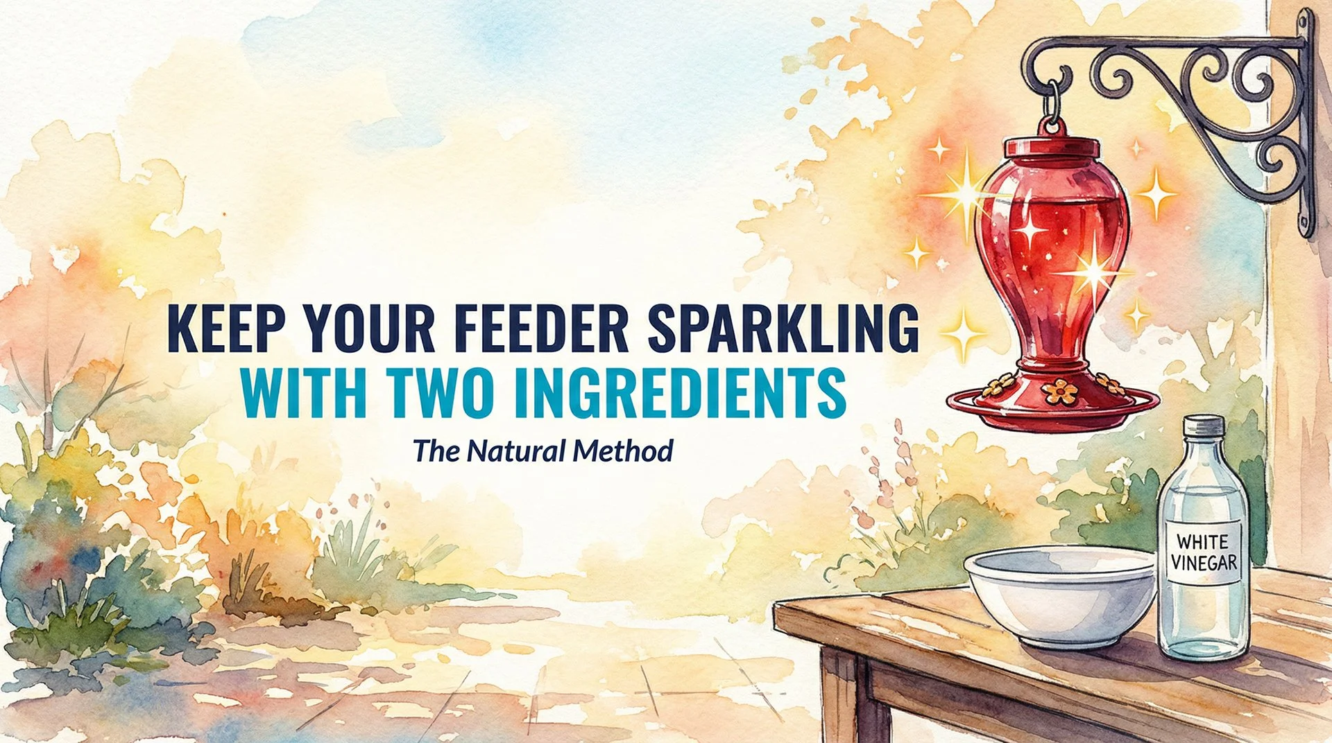 Keep Your Hummingbird Feeder Sparkling with Two Common Ingredients
