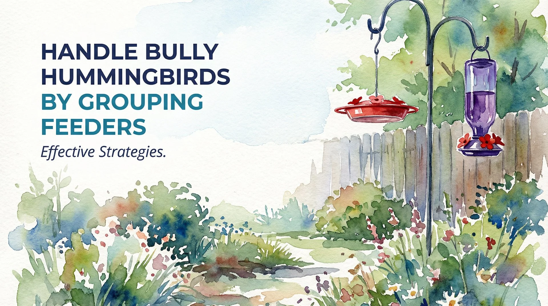 Effective Strategies to Handle Bully Hummingbirds by Grouping Feeders