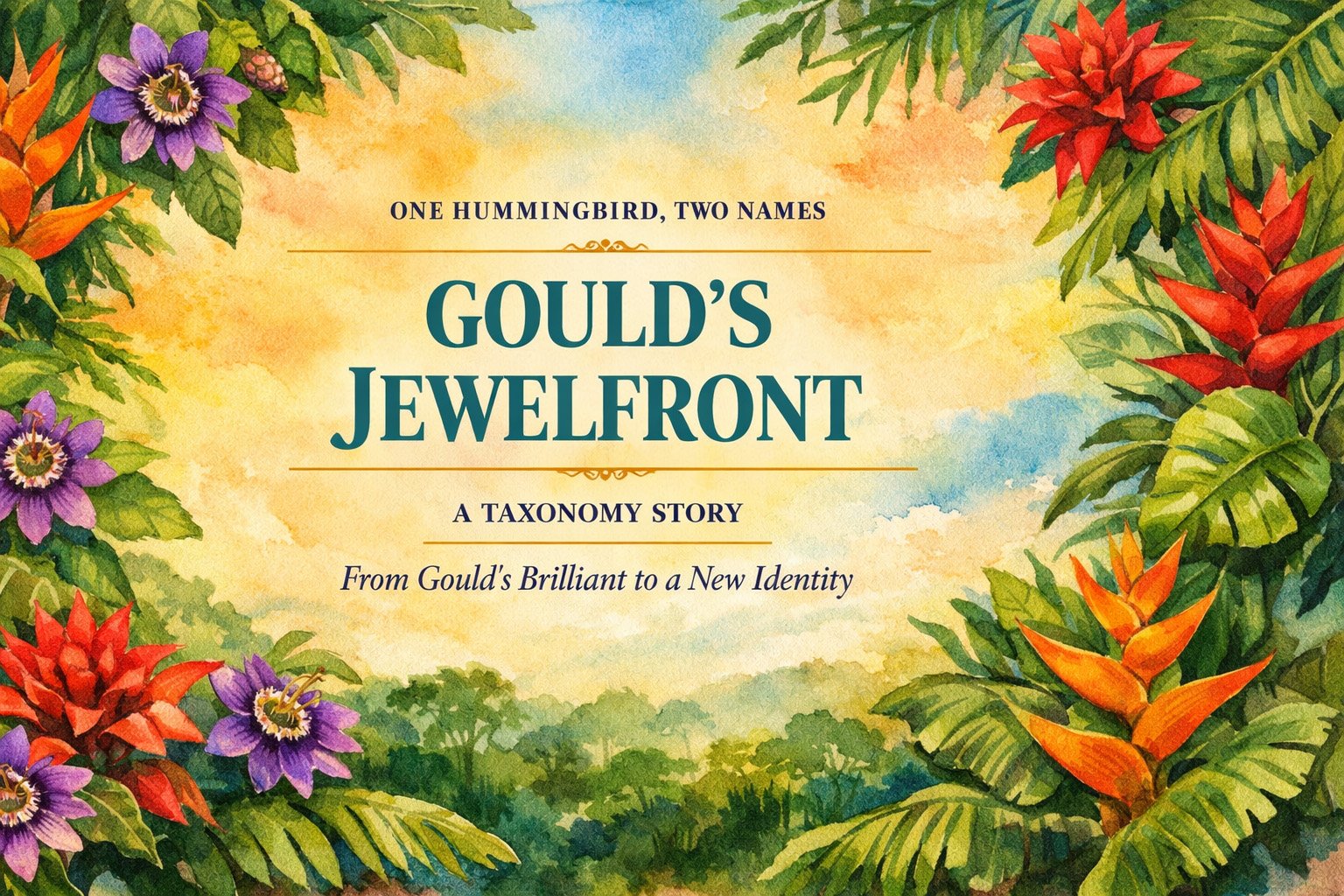 One Hummingbird, Two Names: From Gould’s Brilliant to Gould’s Jewelfront