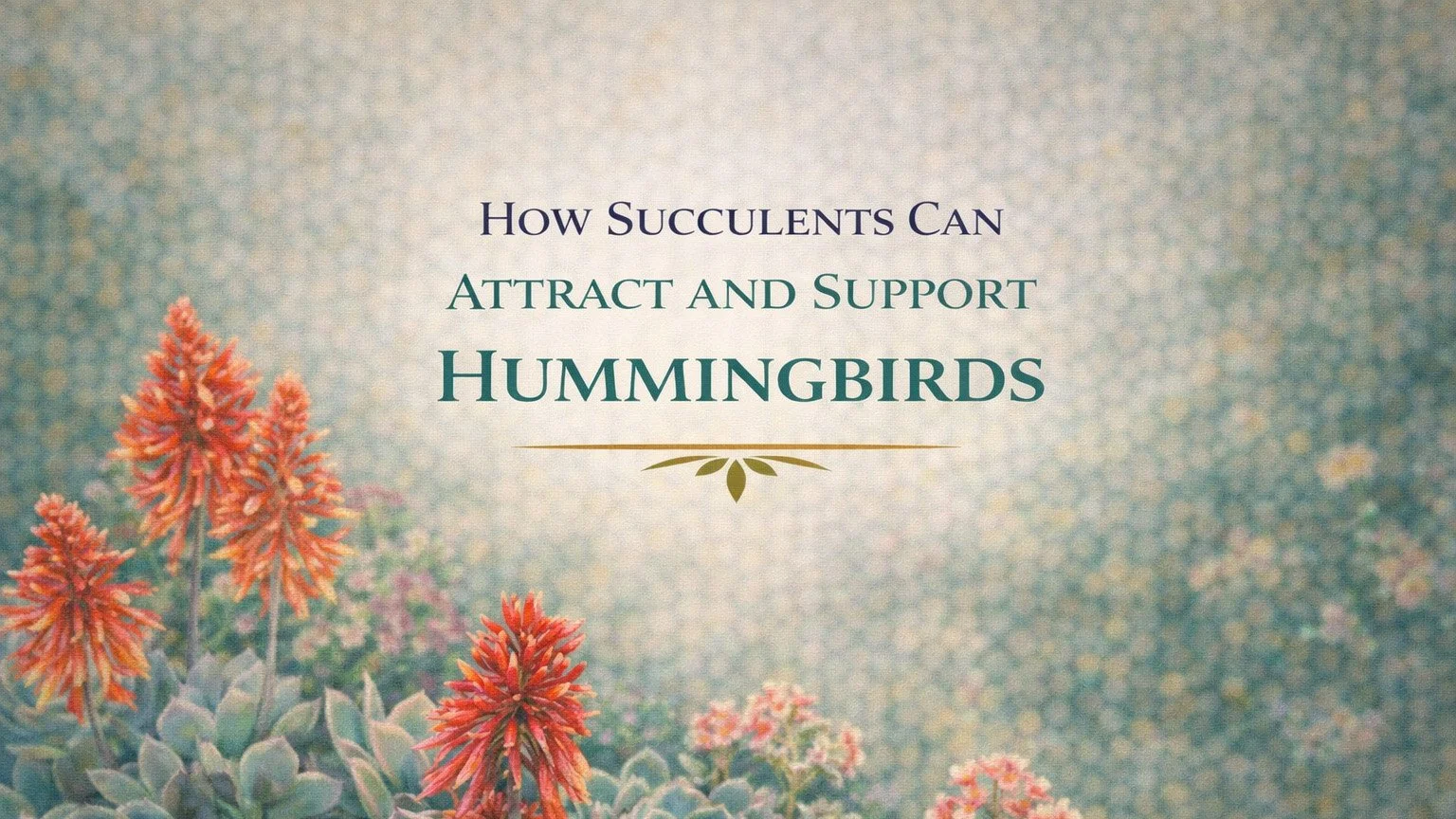 How Succulents Can Attract and Support Hummingbird
