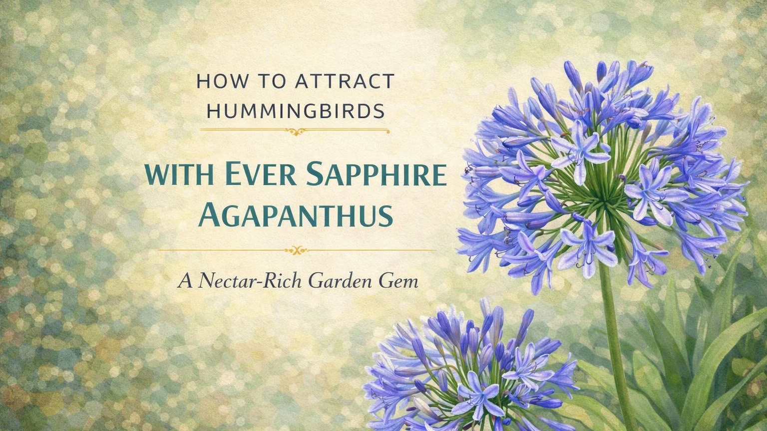 How to Attract Hummingbirds with Ever Sapphire Agapanthus