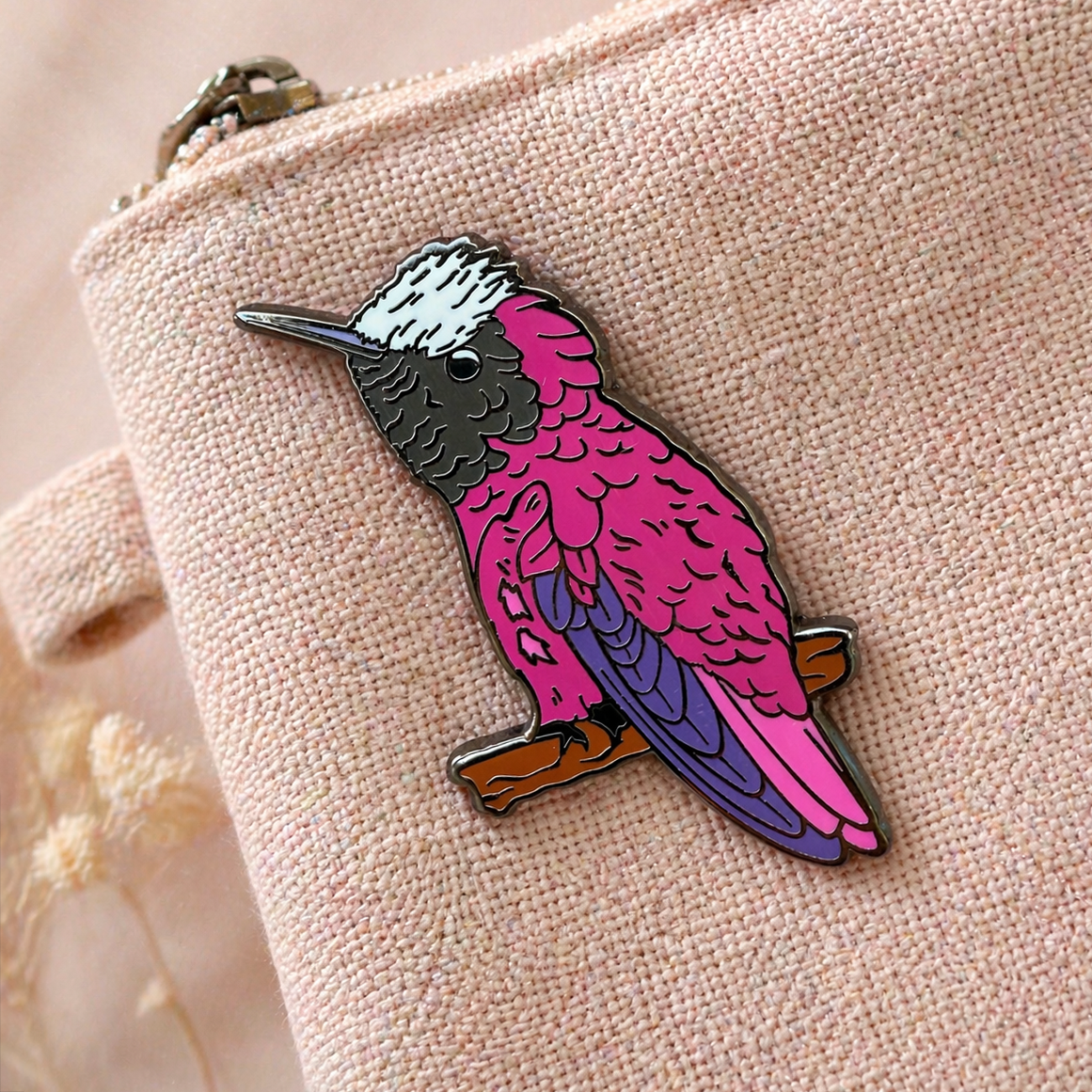 Snowcap Hummingbird - Enamel Pin