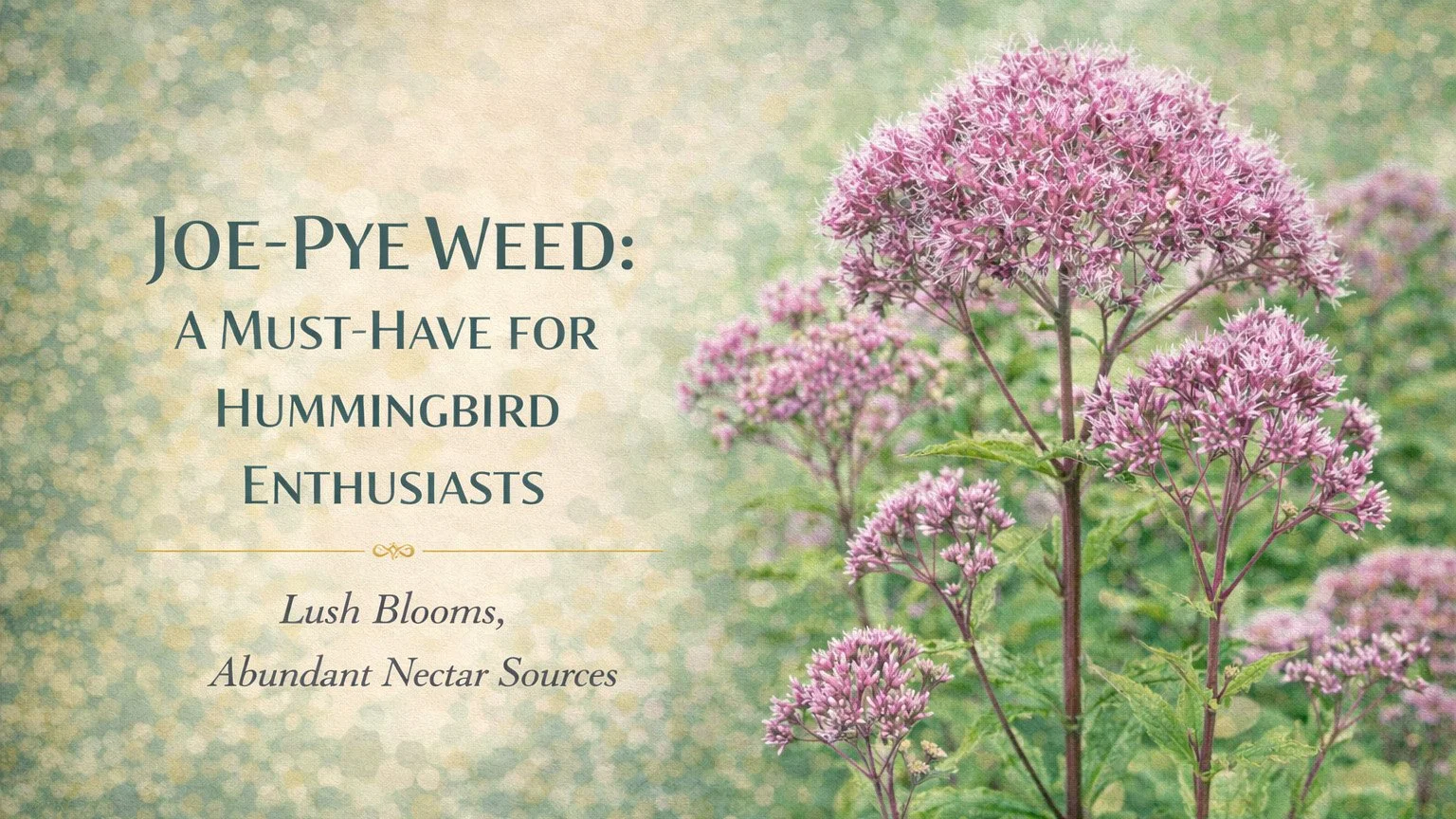 Joe-Pye Weed: A Must-Have for Hummingbird Enthusiasts