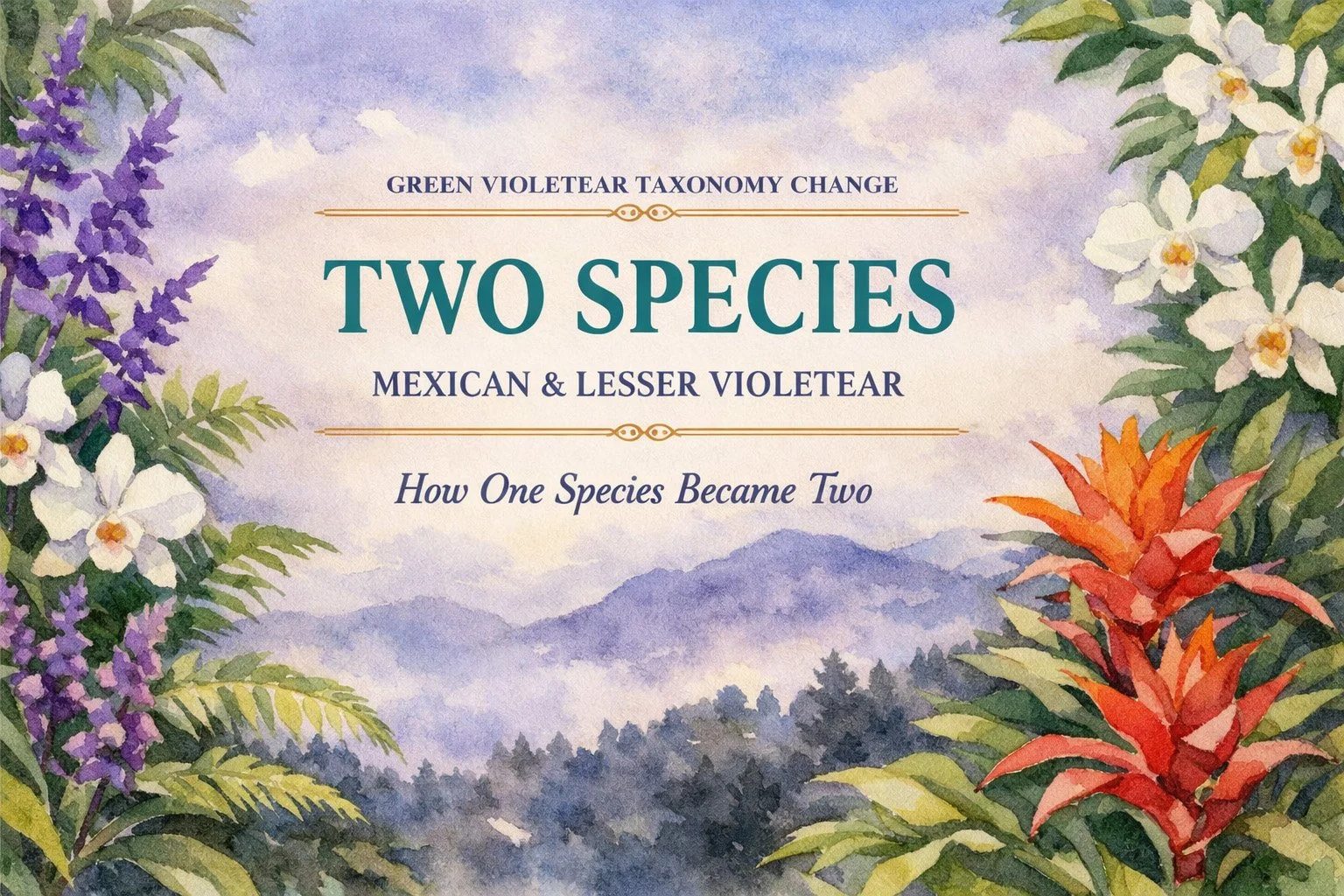 Green Violetear Taxonomy Change: Meet the Mexican and Lesser Violetear