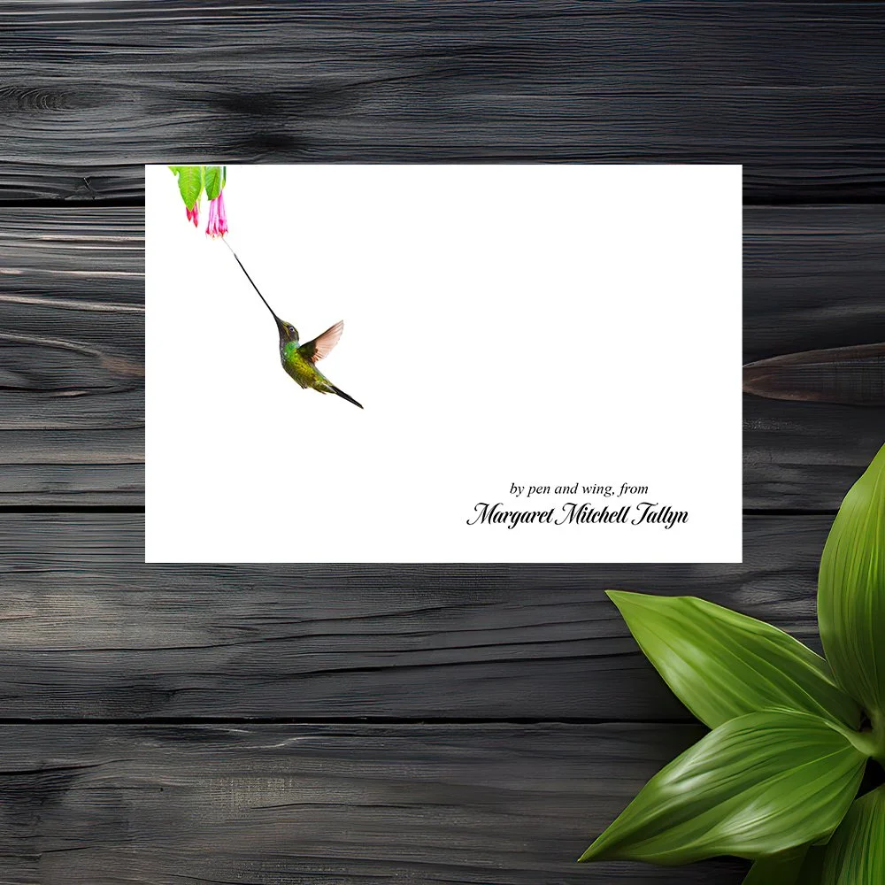 Set of 6 Personalized Note Cards