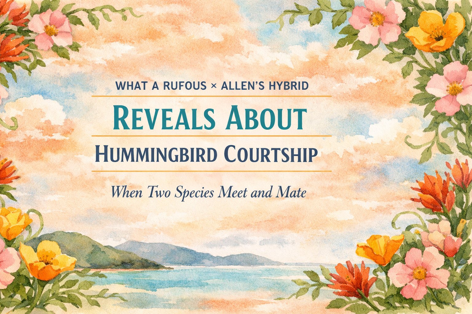 What a Rufous × Allen’s Hybrid Reveals About Hummingbird Courtship