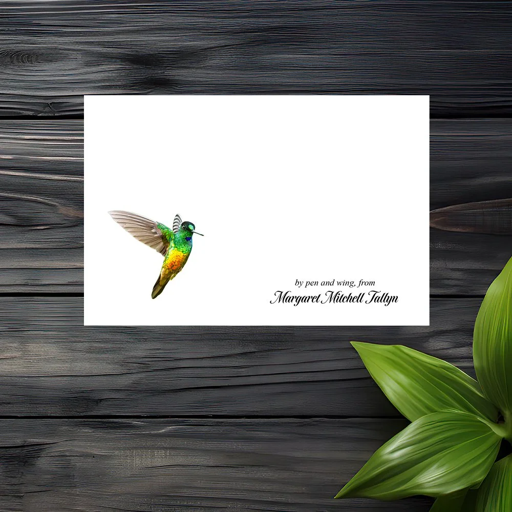 Set of 6 Personalized Note Cards