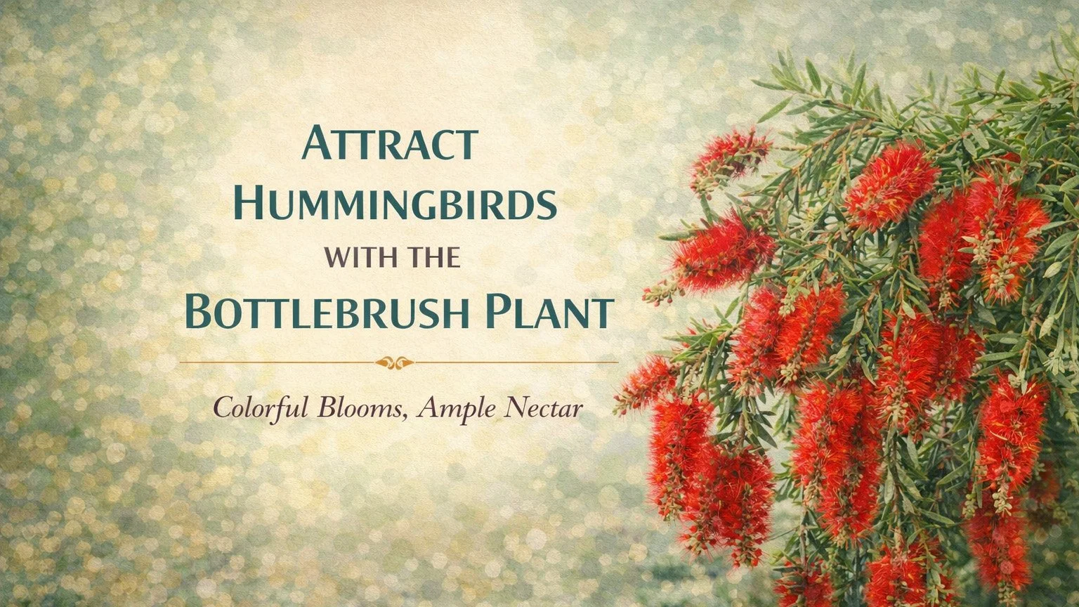 Attract Hummingbirds with the Bottlebrush Plant