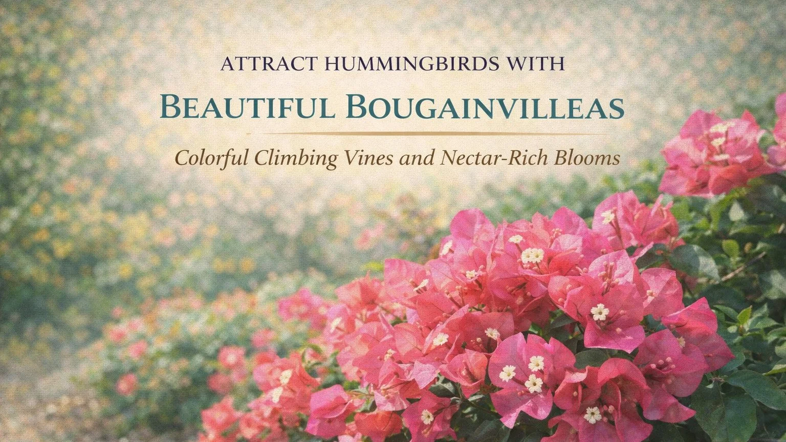 Attract Hummingbirds with Beautiful Bougainvilleas