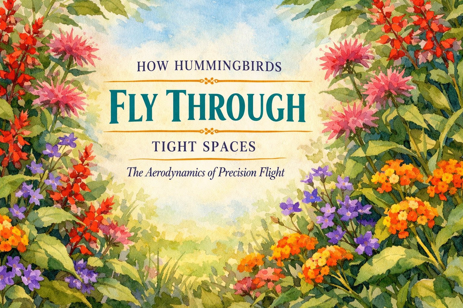 How Hummingbirds Fly Through Tight Spaces