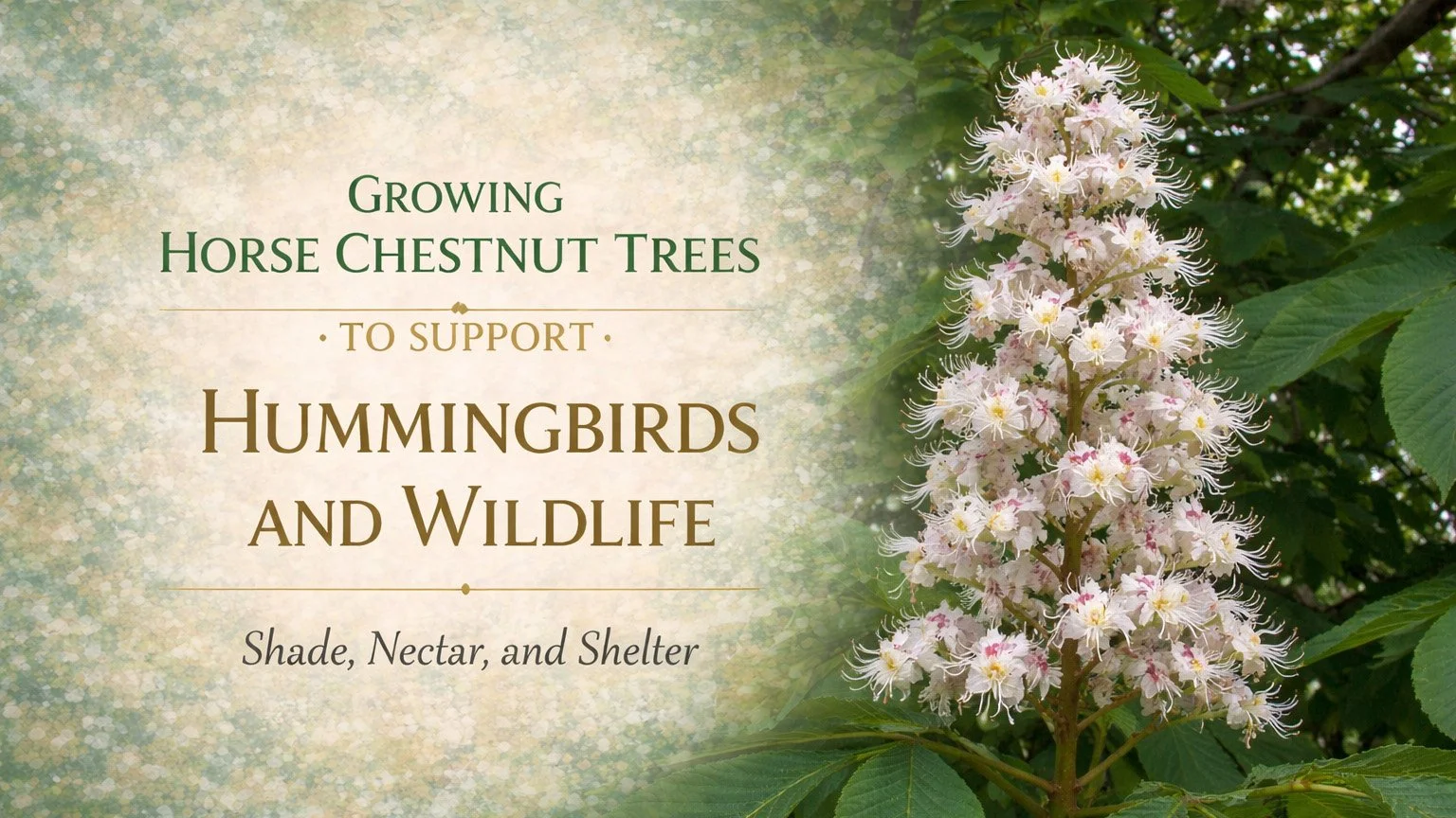Growing Horse Chestnut Trees to Support Hummingbirds and Wildlife