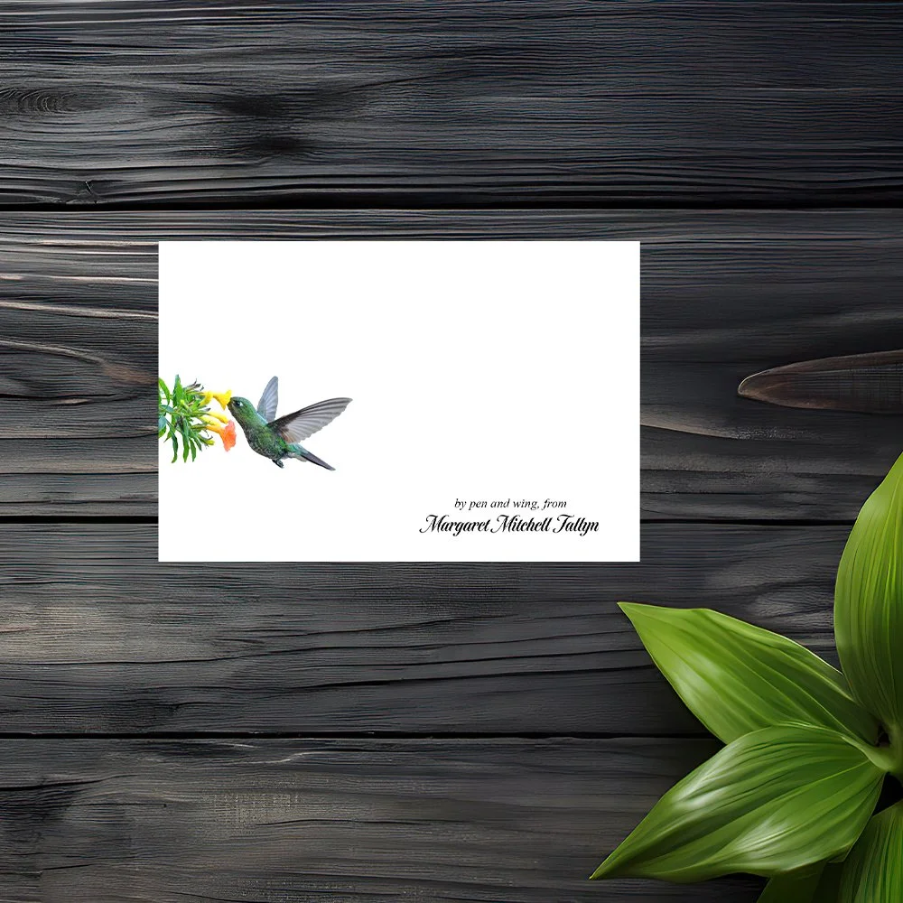 Set of 6 Personalized Note Cards