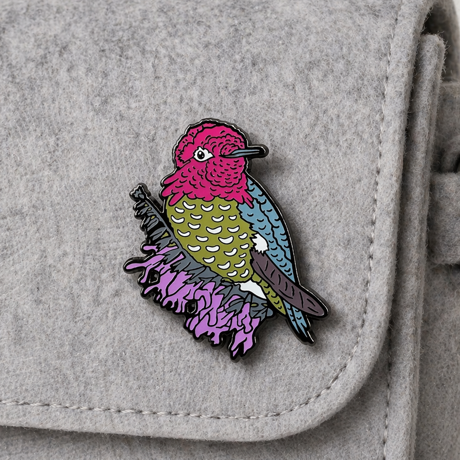 Anna's Hummingbird - Enamel Pin