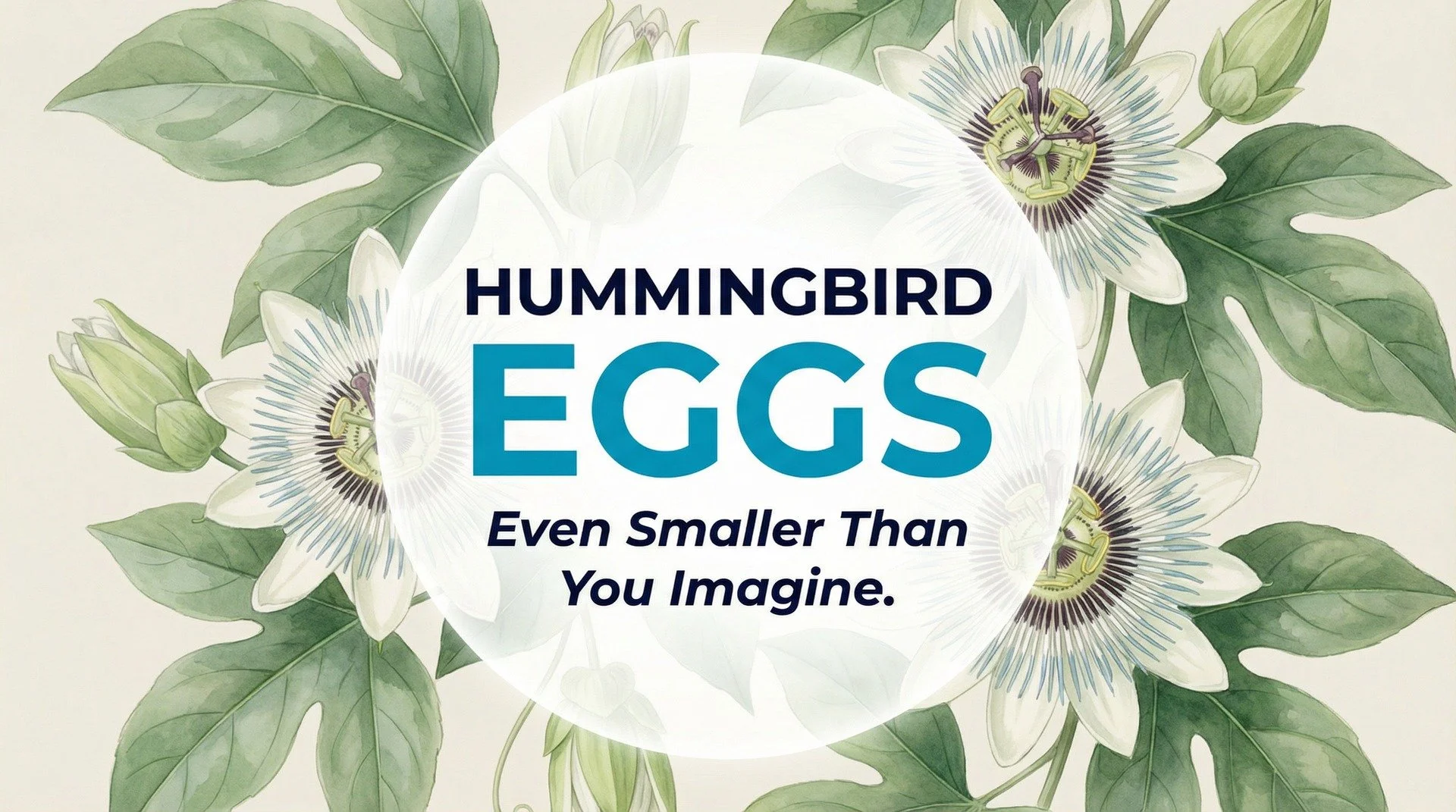 Hummingbird Eggs Are Even Smaller Than You Imagine