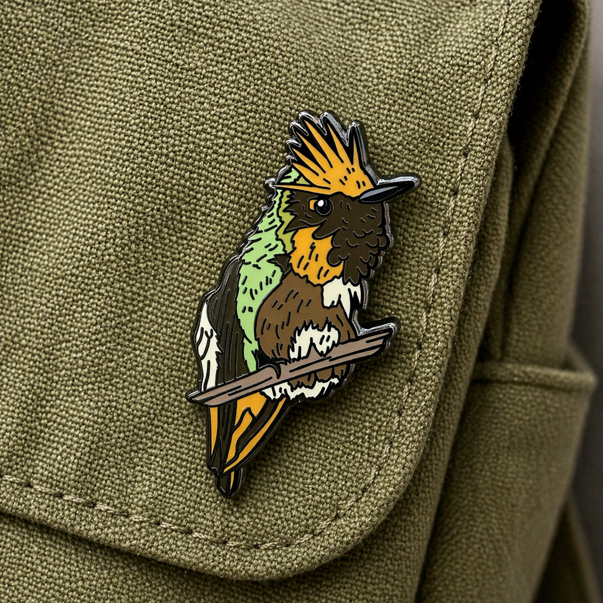 Short-crested Hummingbird - Enamel Pin