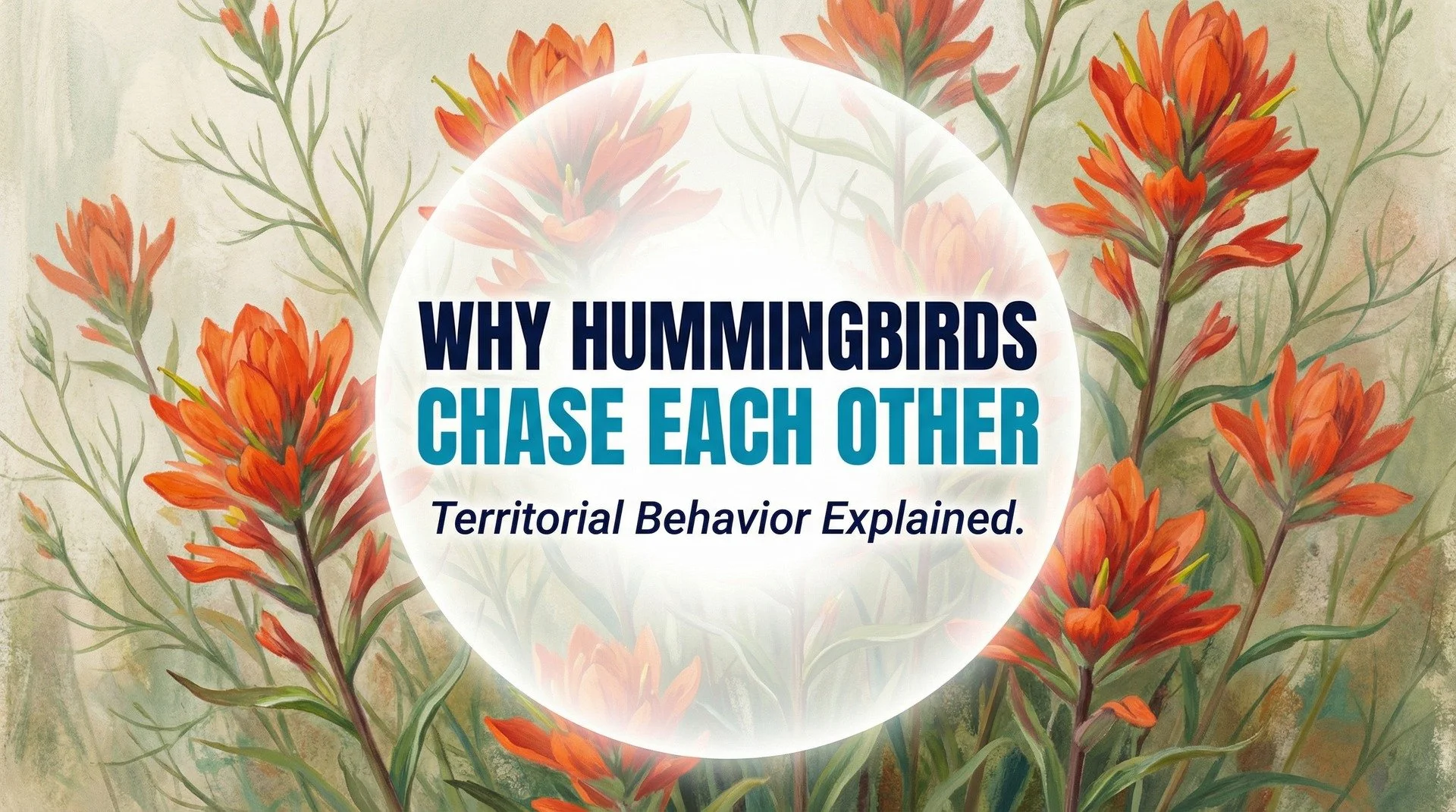 Why do hummingbirds chase each other away from feeders?