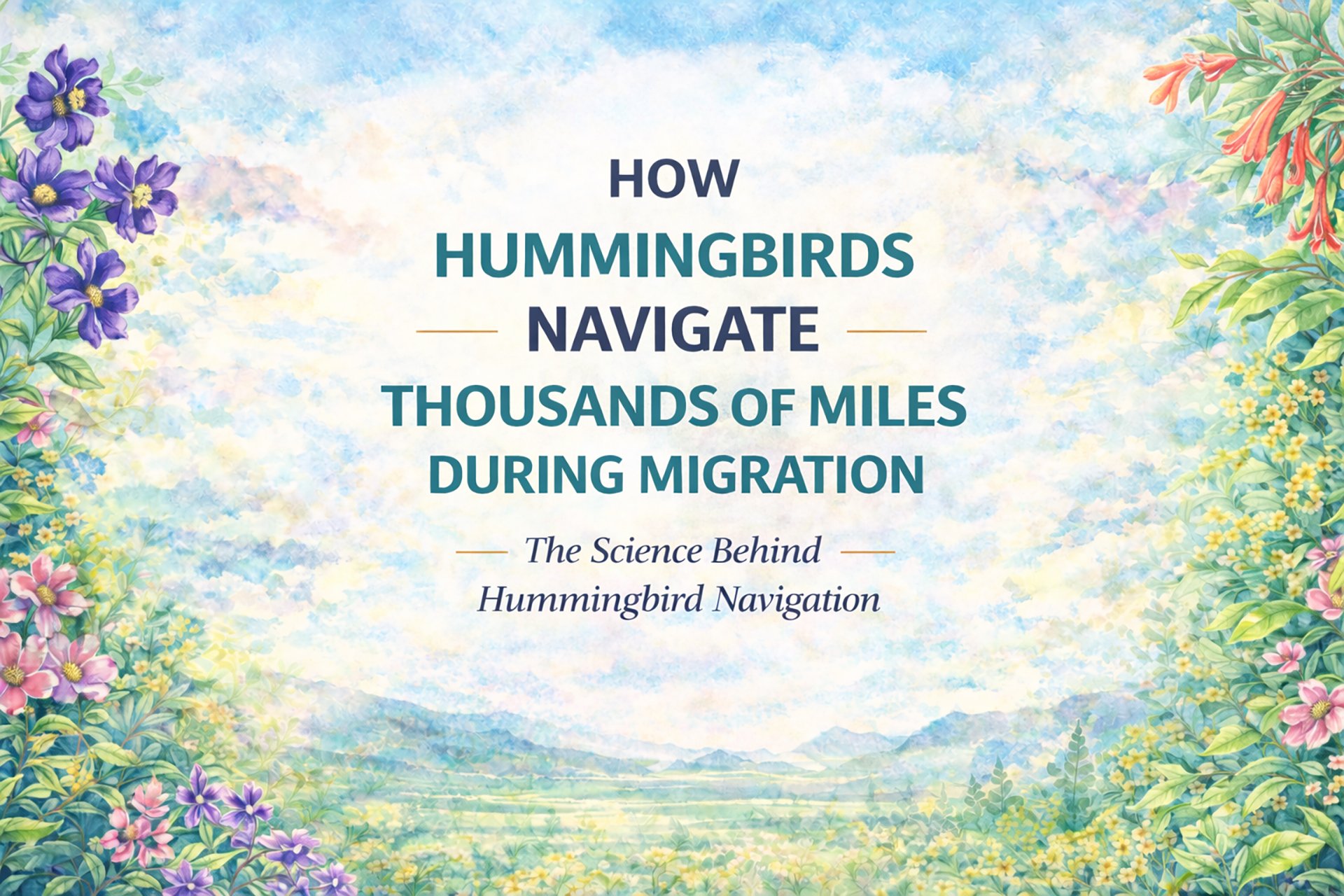 How Hummingbirds Navigate Thousands of Miles During Migration — Anthony ...
