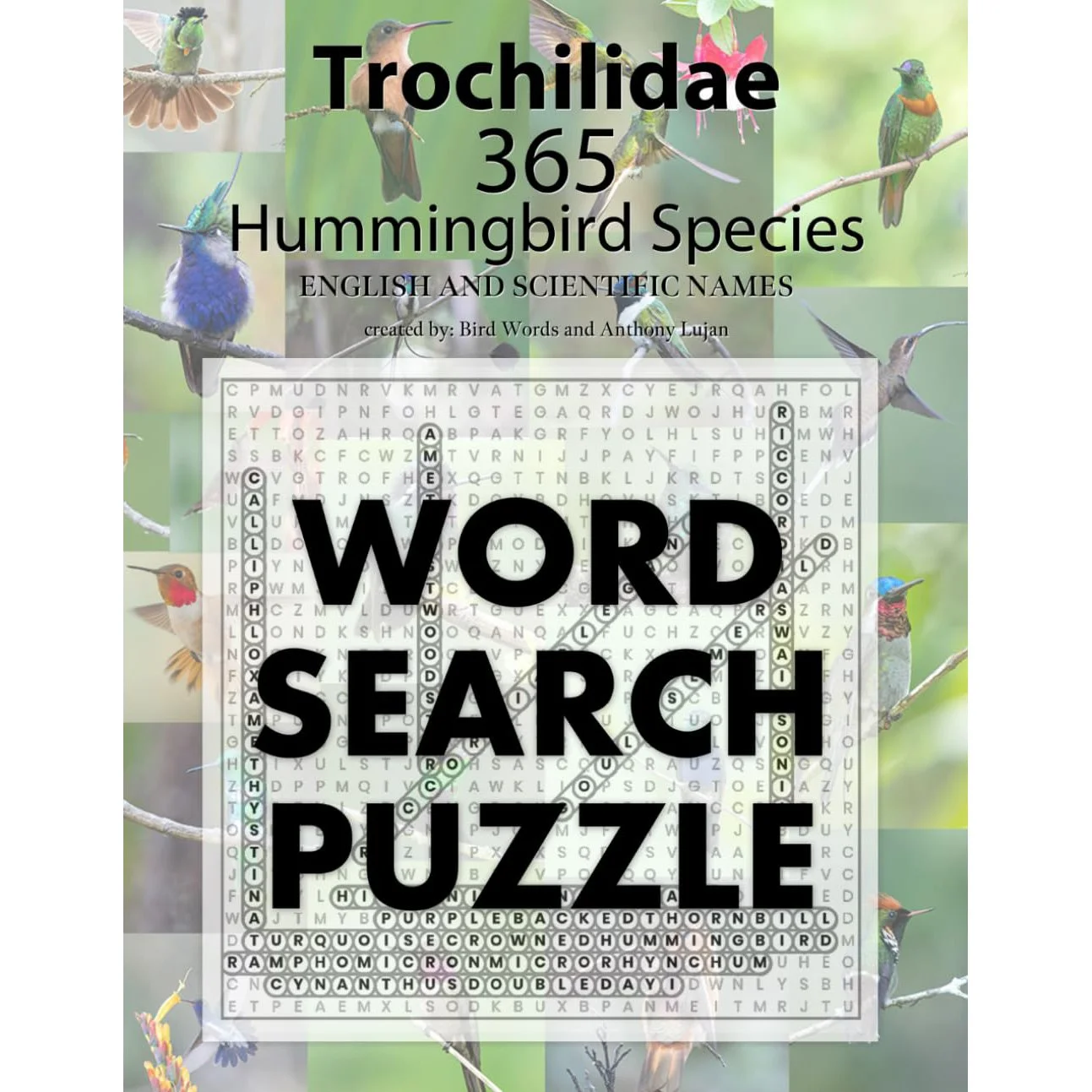 Hummingbird Word Search (73 Puzzles)