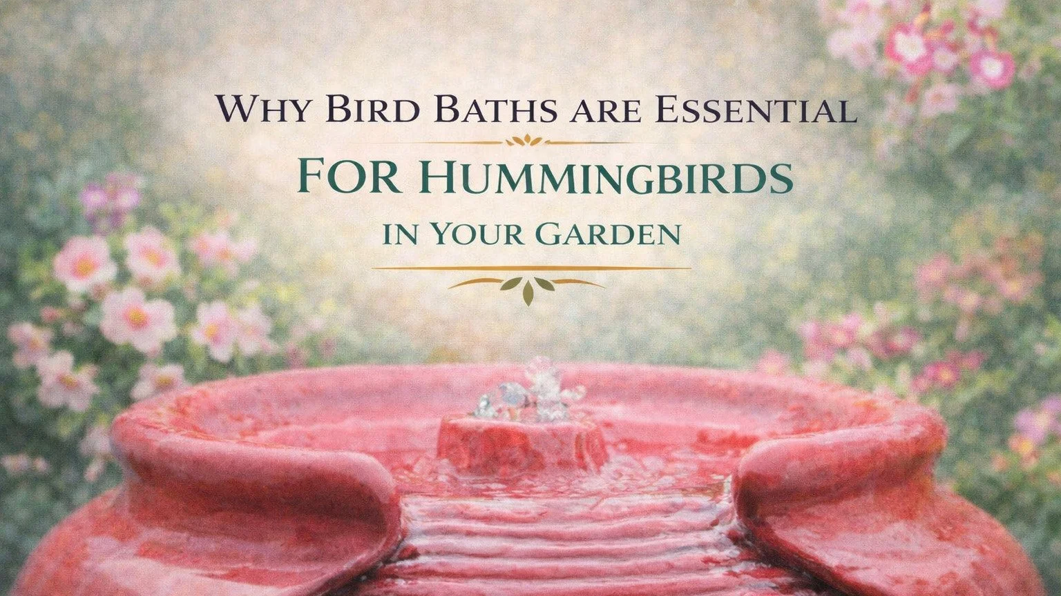 Why Bird Baths Are Essential for Hummingbirds in Your Garden