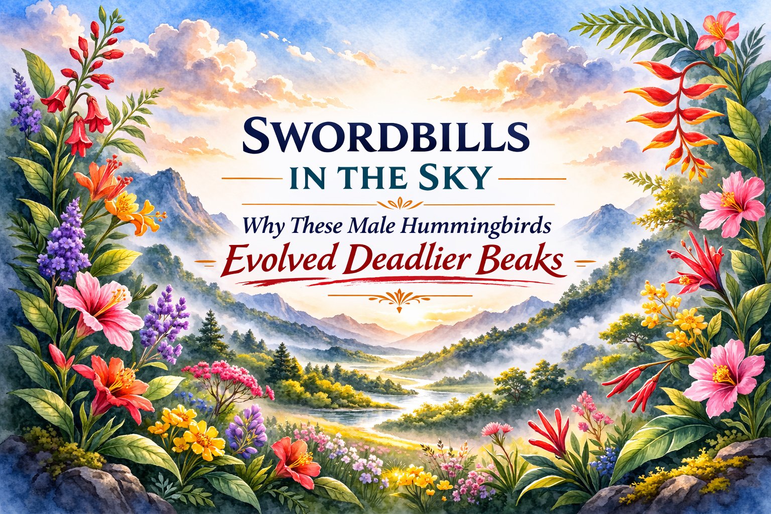 Swordbills in the Sky: Why These Male Hummingbirds Evolved Deadlier Beaks