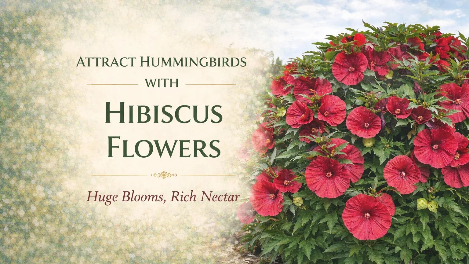 Attract Hummingbirds with Hibiscus Flowers
