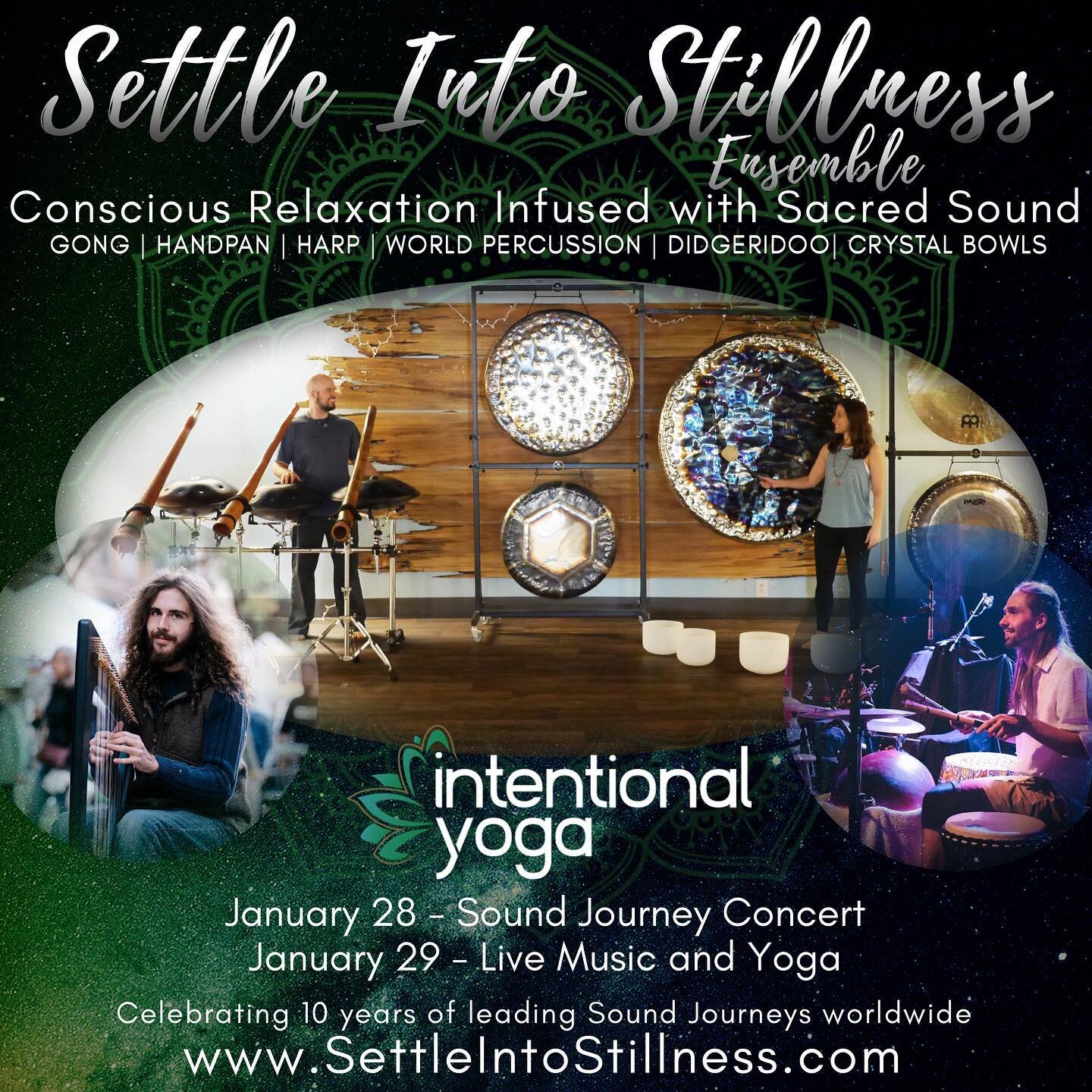 If you&rsquo;re in #Kalamazoo, you won&rsquo;t want to miss this event at @intentionalyoga! This is a rare opportunity to experience our Sound Journey live with some incredibly talented musicians. @parkerhorschmusic is joining us from Denver, Colorad